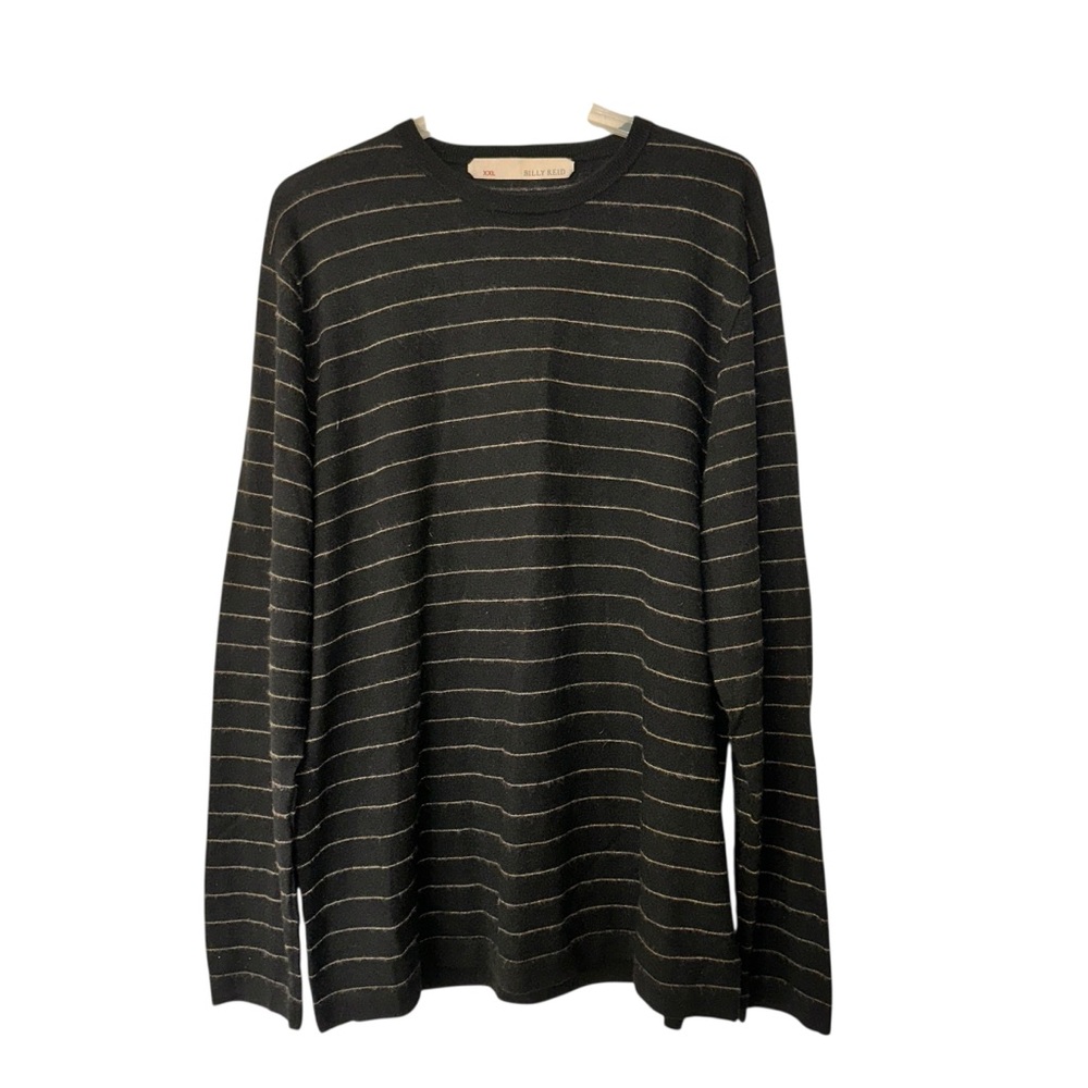 Billy Reid Cashmere Sweater XXL Men’s striped black pullover